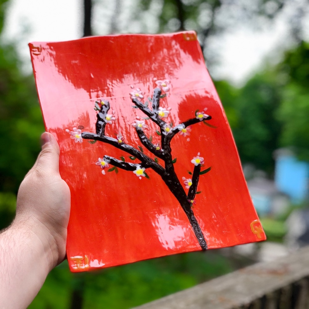 ❌[SOLD]❌ 🍣 Hand painted Sushi plate! 🍣